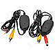 Car Wireless 2.4G Wireless Transmitter and Receiver Kit for Rearview Camera - Black
