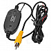 Car Wireless 2.4G Wireless Transmitter and Receiver Kit for Rearview Camera - Black