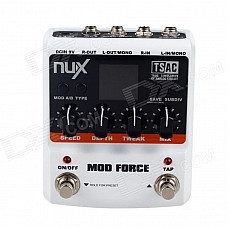 NUX / Stomp Boxes / Mod Force Multi Modulation Effect Pedal - White + Black (1 x 9V)