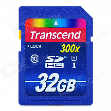 Genuine Transcend SDHC UHS-I 300X SD Memory Card - 32GB (Class 10)