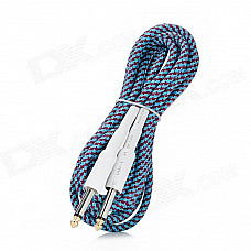 Instrument Guitar Bass Cable Cord - Red + Blue (3m-Length)