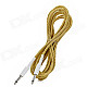 Instrument Guitar Bass Cable Cord - Yellow + Brown (5m-Length)