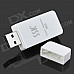 SSK SCRS054 Simple USB 2.0 SD SDHC Plastic Card Reader - White (64GB Max.)