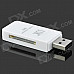 SSK SCRS054 Simple USB 2.0 SD SDHC Plastic Card Reader - White (64GB Max.)