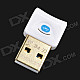 Mini Bluetooth V4.0+EDR USB Dongle w/ BlueSoleil IVT9.0/10.0 - White