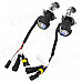 Merdia H4 35W 6000K 3000lm Blue White Light Car HID Lamps w/ Ballasts Set