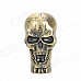 Skull Style Blue Flame Butane Gas Windproof Lighter - Bronze