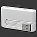 Compact All-in-One USB 2.0 Micro SDHC / MMC / RS-MMC / M2 Card Reader - White