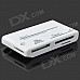 Compact All-in-One USB 2.0 Micro SDHC / MMC / RS-MMC / M2 Card Reader - White