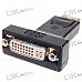 20-Pin DisplayPort Male to DVI Female Adapter (Black)