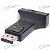 20-Pin DisplayPort Male to DVI Female Adapter (Black)