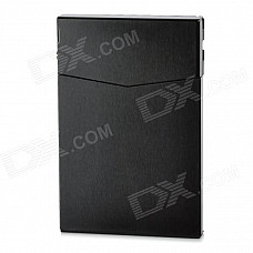 Handy Multifunction Aluminum Alloy Storage Box / Cigarette Case / Card Gaine - Black