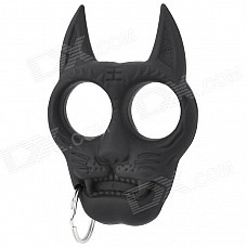 Stylish Tiger Head Style ABS Key Chain - Black