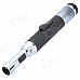 HX Simple Bar Shape Welding Gun / Windproof Butane Jet Lighter w/ Adjustable Head - Black + Silver