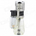 HONEST 363-1 Compact Soldering Windproof Butane Jet Flame Lighter - Silver + Translucent