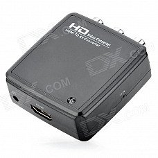 HD2R01 HDMI to AV Audio Video Converter - Black + White