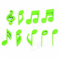 FUNI CT-6629 Musical Notes Style Magnetic Button for White Board / Refrigerator - Green (9 PCS)
