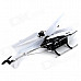 Syma S36 Aluminum Alloy + Plastic 2.4GHz 3-CH R/C Helicopter w/ Remote Control - White + Black