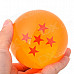 Q76-5 Elegant 7.6cm 5-Star Resin Ball Toy - Orange