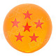 Q76-6 7.6cm Six Star Pattern Dragon Ball Resin Ball - Orange