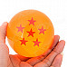 Q76-6 7.6cm Six Star Pattern Dragon Ball Resin Ball - Orange