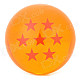 Q76-7 7.6cm Seven Star Pattern Dragon Ball Resin Ball - Orange