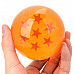 Q76-7 7.6cm Seven Star Pattern Dragon Ball Resin Ball - Orange