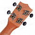 William 21" Sapele Plywood 4-String Ukulele - Yellow + Brown