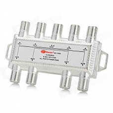 Jasen JS-SP08 8-Way Splitter for SATV/CATV TV Receiver - Silver