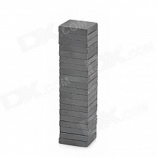 Square Shaped Ferrite Magnets for DIY - Black (20 x 20 x 4mm / 20 PCS)