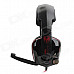 Somic G909 USB 7.1-Channel Vibration Sound Effect Game Headphone w/ Microphone - Black + Red (212cm)