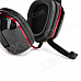 Somic G909 USB 7.1-Channel Vibration Sound Effect Game Headphone w/ Microphone - Black + Red (212cm)