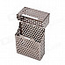 LAIFU 470 Skeleton Magnetic Aluminum Alloy Top Flip-open Cigarette Storage Case - Light Brown