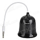 PUNUOSI Jingle Bell Shaped Rechargeable Amplifier Speaker - Black + White