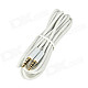 4-Conductor 3.5mm Male to Male Audio Connection Cable - White (300cm)