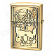 KANTAI Grim Reaper Pattern Copper Zinc Alloy Kerosene Oil Lighter - Bronze