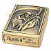 KANTAI Grim Reaper Pattern Copper Zinc Alloy Kerosene Oil Lighter - Bronze