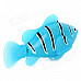 Electric Water Activated Magical Turbot Fish Toy for Kids - Blue + Black