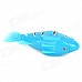 Electric Water Activated Magical Turbot Fish Toy for Kids - Blue + Black