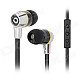 BIDENUO G380 In-ear Style Stereo Earphone - Black (3.5mm Plug)