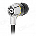 BIDENUO G380 In-ear Style Stereo Earphone - Black (3.5mm Plug)