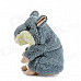 YSDX-811 Video Version Mimicry Pet Talking Hamster Plush Toy for Kids - Grey + Light Yellow + Pink