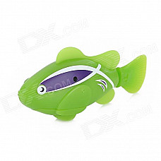 ROBO FISH Electric Water Activated Magical Fish Toy - Green + White + Purple (2 x L1154)