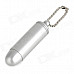 FS763A Mini Bullet Style Kerosene Lighter w/ Keychain - Silver