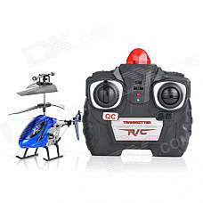 Stylish Aluminum Alloy 2-Channel R/C Helicopter w/ Remote Controller - Blue