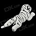 Cute Cartoon Tiger Style Plush Toy - White + Black