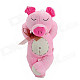 Cute Sleeping Pig Plush Toy w/ Suction Cup - Pink