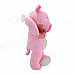 Cute Sleeping Pig Plush Toy w/ Suction Cup - Pink