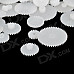 DIY Plastic Gear Wheel for Robot - White (58PCS)