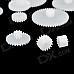 DIY Plastic Gear Wheel for Robot - White (58PCS)